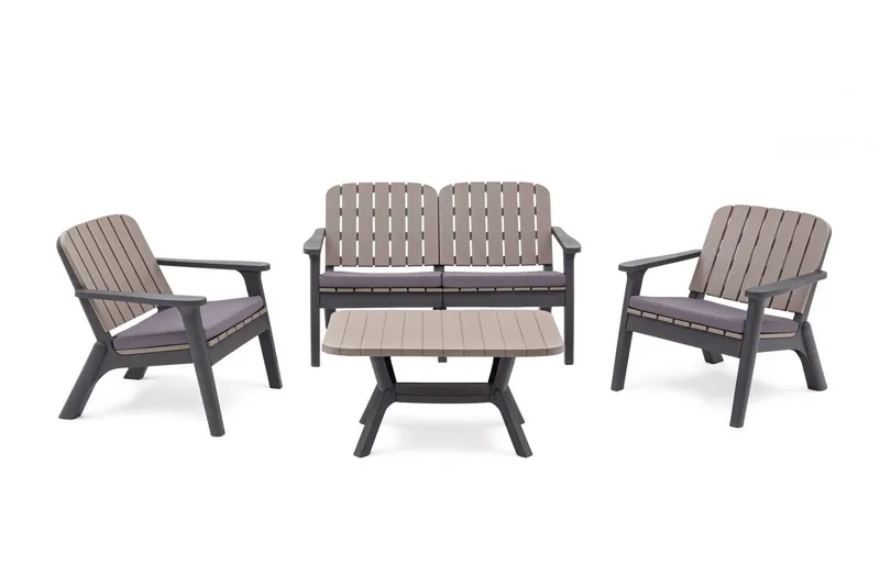 Silva Soffbord 90 cm - Antracit - Utemöbler - Trädgårdsbord & Utebord - Soffbord utomhus & loungebord