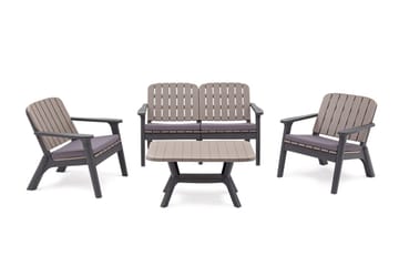 Silva Soffbord 90 cm - Antracit - Utemöbler - Trädgårdsbord & Utebord - Soffbord utomhus & loungebord