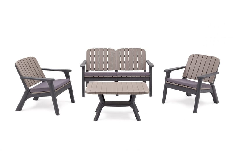 Silva Soffbord 90 cm - Antracit - Utemöbler - Trädgårdsbord & Utebord - Soffbord utomhus & loungebord