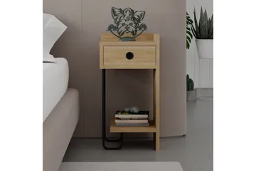 Sirius Sängbord 32x30 cm Ljusbrun - Hanah Home - Möbler - Sovrum - Sängbord