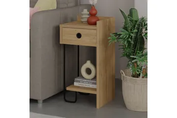 Sirius Sängbord 32x30 cm Ljusbrun - Hanah Home - Möbler - Sovrum - Sängbord