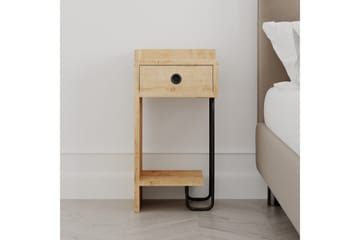 Sirius Sängbord 32x30 cm Ljusbrun - Hanah Home - Möbler - Sovrum - Sängbord