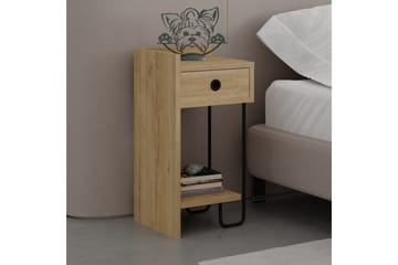Sirius Sängbord 32x30 cm Ljusbrun - Hanah Home - Möbler - Sovrum - Sängbord