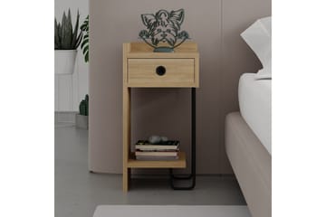 Sirius Sängbord 32x30 cm Ljusbrun - Hanah Home - Möbler - Sovrum - Sängbord