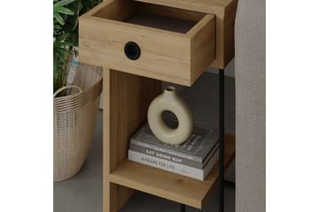 Sirius Sängbord 32x30 cm Ljusbrun - Hanah Home - Möbler - Sovrum - Sängbord
