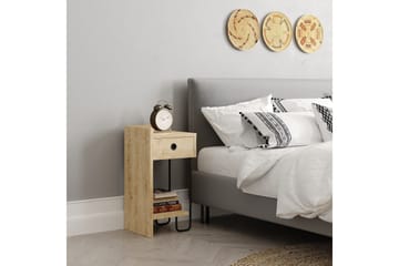 Sirius Sängbord 32x30 cm Ljusbrun - Hanah Home - Möbler - Sovrum - Sängbord