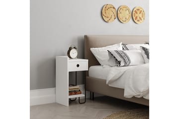 Sirius Sängbord 32x30 cm Vit - Hanah Home - Möbler - Sovrum - Sängbord