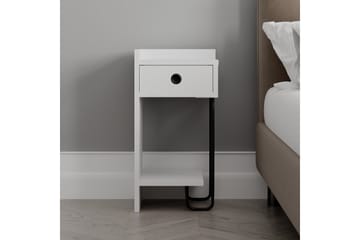 Sirius Sängbord 32x30 cm Vit - Hanah Home - Möbler - Sovrum - Sängbord