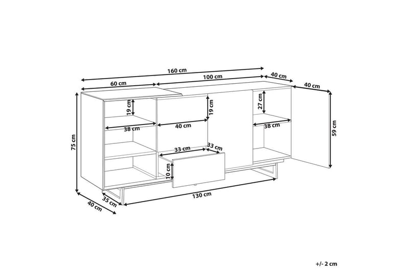 Skänk Fiora - Möbler - Vardagsrum - Soffbord & vardagsrumsbord - Brickbord