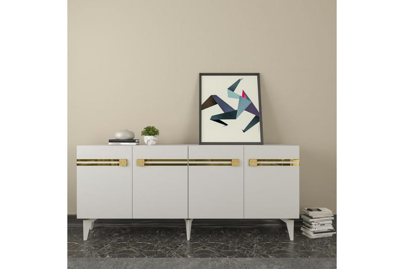 Slobidka Konsollbord 150 cm - Guld/Vit - Möbler - Vardagsrum - Soffbord & vardagsrumsbord - Avlastningsbord & konsolbord