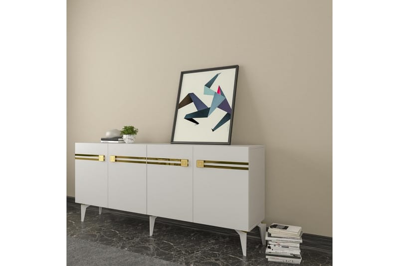 Slobidka Konsollbord 150 cm - Guld/Vit - Möbler - Vardagsrum - Soffbord & vardagsrumsbord - Avlastningsbord & konsolbord