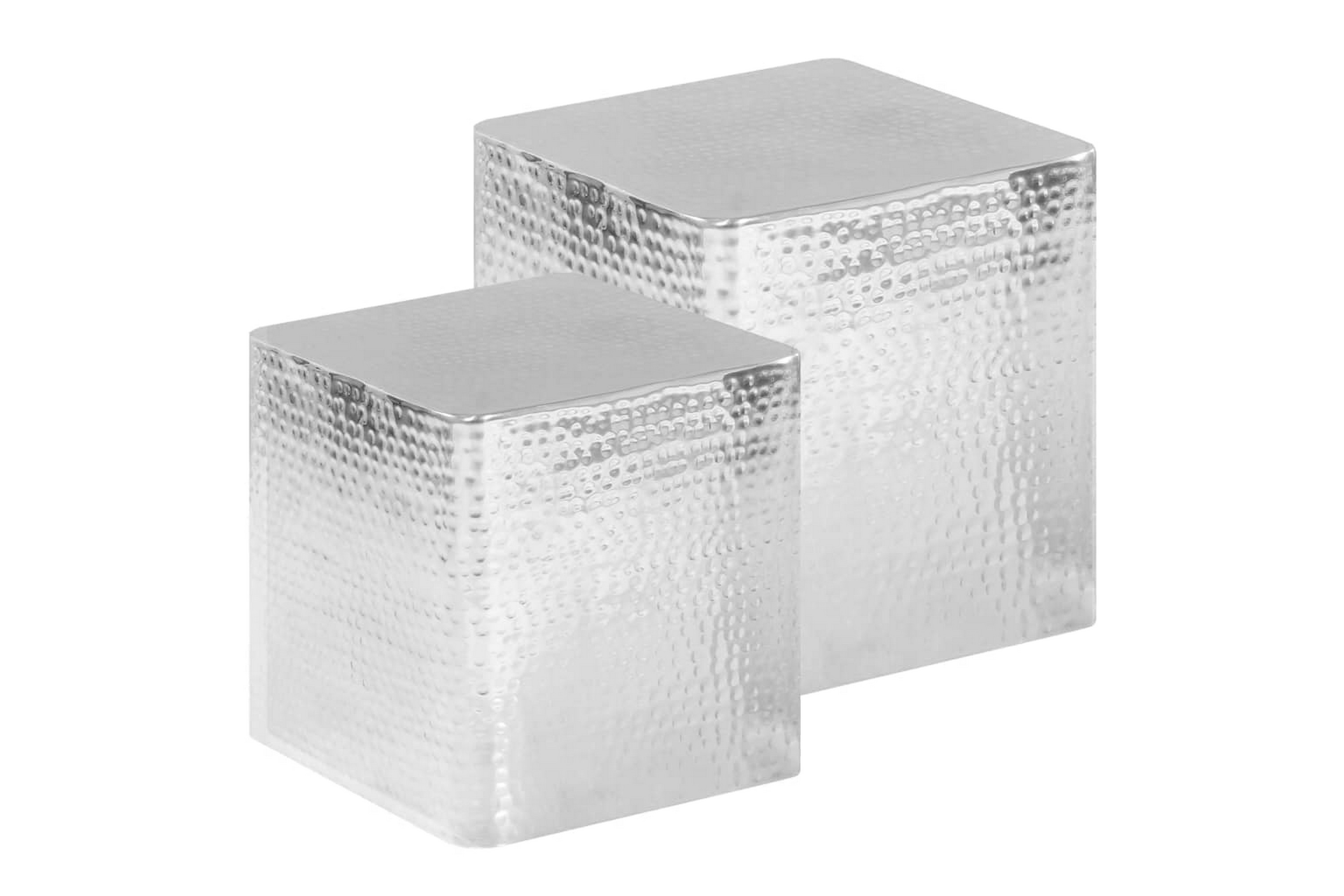 Be Basic Soffbord 2 st aluminium silver – Silver