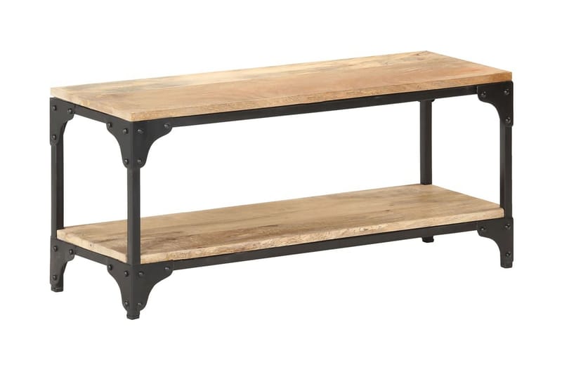 Soffbord 90x30x40 cm massivt mangoträ - Brun - Möbler - Vardagsrum - Soffbord & vardagsrumsbord - Soffbord