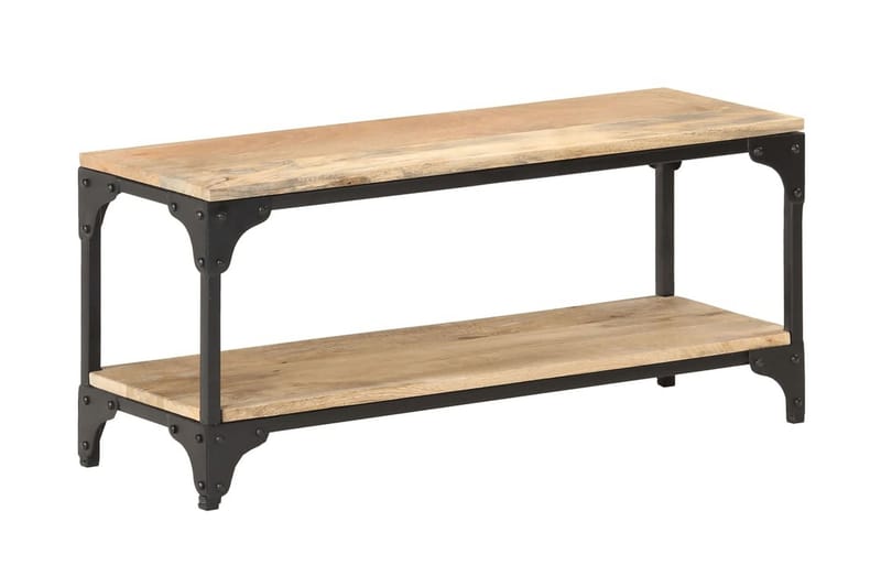 Soffbord 90x30x40 cm massivt mangoträ - Brun - Möbler - Vardagsrum - Soffbord & vardagsrumsbord - Soffbord