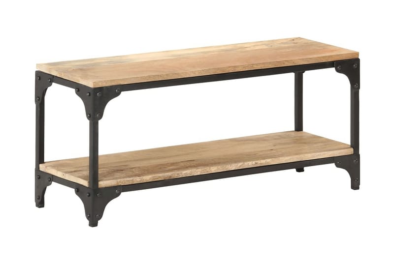 Soffbord 90x30x40 cm massivt mangoträ - Brun - Möbler - Vardagsrum - Soffbord & vardagsrumsbord - Soffbord