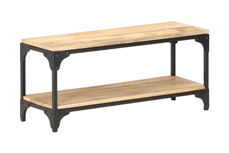 Soffbord 90x30x40 cm massivt mangoträ - Brun - Möbler - Vardagsrum - Soffbord & vardagsrumsbord - Soffbord