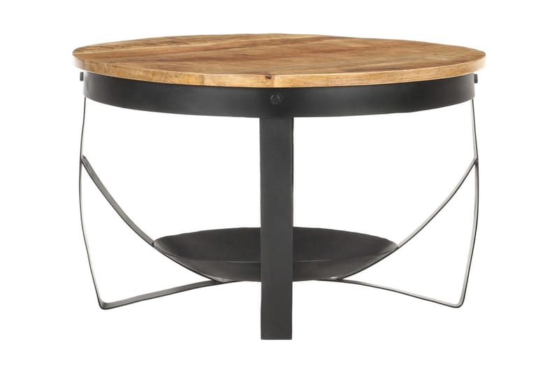 Soffbord Ã˜68x43 cm grovt mangoträ - Brun - Möbler - Vardagsrum - Soffbord & vardagsrumsbord - Soffbord