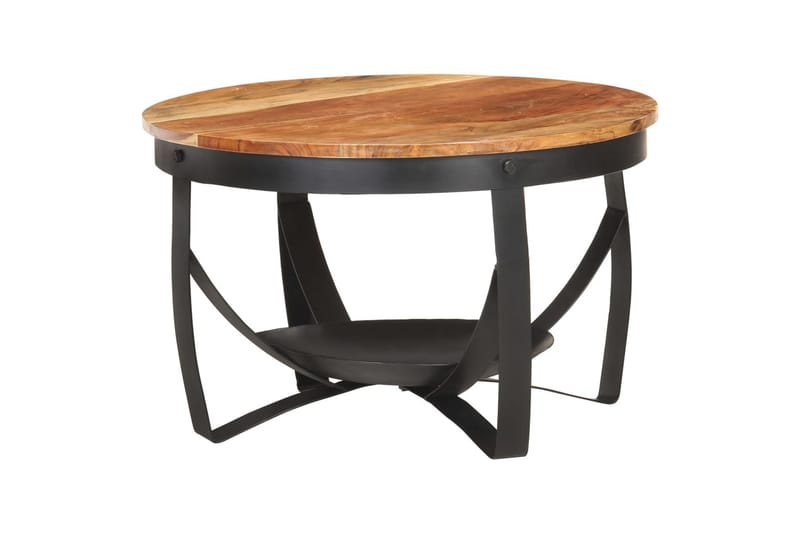 Soffbord Ã˜68x43 cm massivt akaciaträ - Brun - Möbler - Vardagsrum - Soffbord & vardagsrumsbord - Soffbord