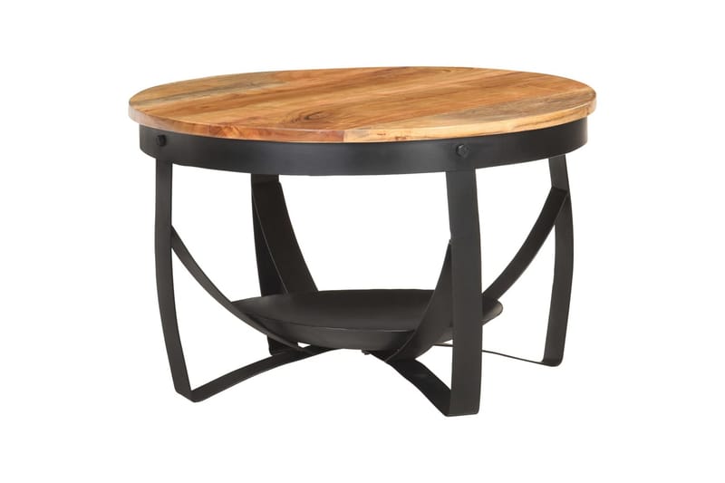 Soffbord Ã˜68x43 cm massivt akaciaträ - Brun - Möbler - Vardagsrum - Soffbord & vardagsrumsbord - Soffbord