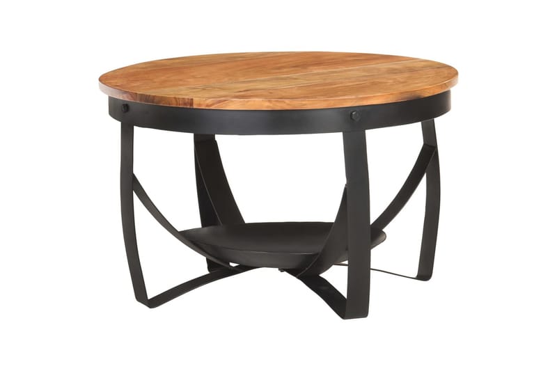 Soffbord Ã˜68x43 cm massivt akaciaträ - Brun - Möbler - Vardagsrum - Soffbord & vardagsrumsbord - Soffbord