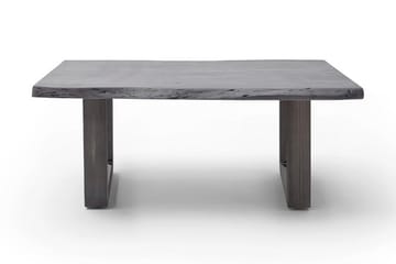 ABARCA Soffbord 110 cm Ben U-form Akacia/Grå/Antik