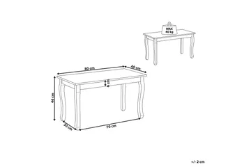 Abinav Soffbord - Vit - Möbler - Vardagsrum - Soffbord & vardagsrumsbord - Soffbord