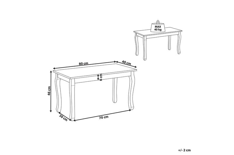 Abinav Soffbord - Vit - Möbler - Vardagsrum - Soffbord & vardagsrumsbord - Soffbord