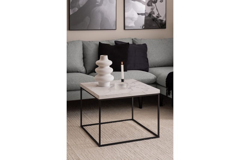 Adisan Soffbord 60x60 cm - Vit - Möbler - Vardagsrum - Soffbord & vardagsrumsbord - Soffbord