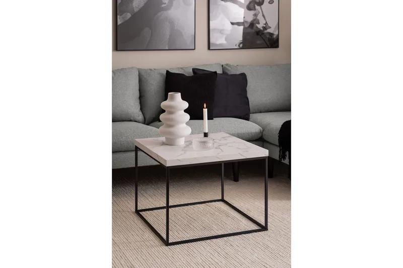 Adisan Soffbord 60x60 cm - Vit - Möbler - Vardagsrum - Soffbord & vardagsrumsbord - Soffbord
