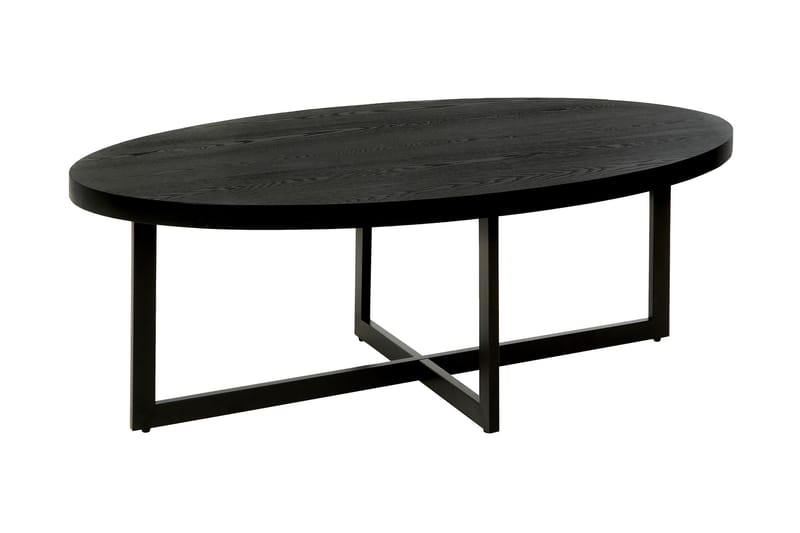 ALMODIS Soffbord 130 cm Ovalt Svart - Bord - Soffbord