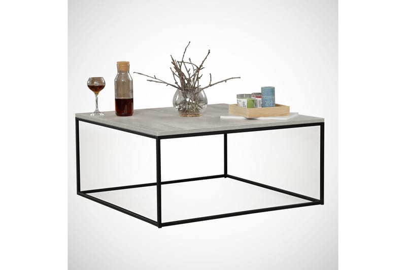 ALSBO Soffbord 75 cm Grå/Svart - Möbler - Vardagsrum - Soffbord & vardagsrumsbord - Soffbord