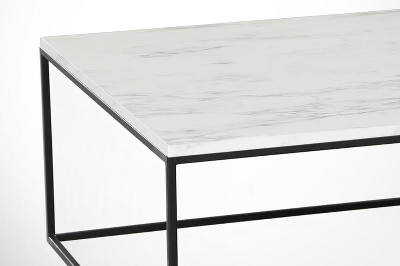 ALSBO Soffbord 75 cm  Marmormönster Vit/Svart - Möbler - Vardagsrum - Soffbord & vardagsrumsbord - Soffbord