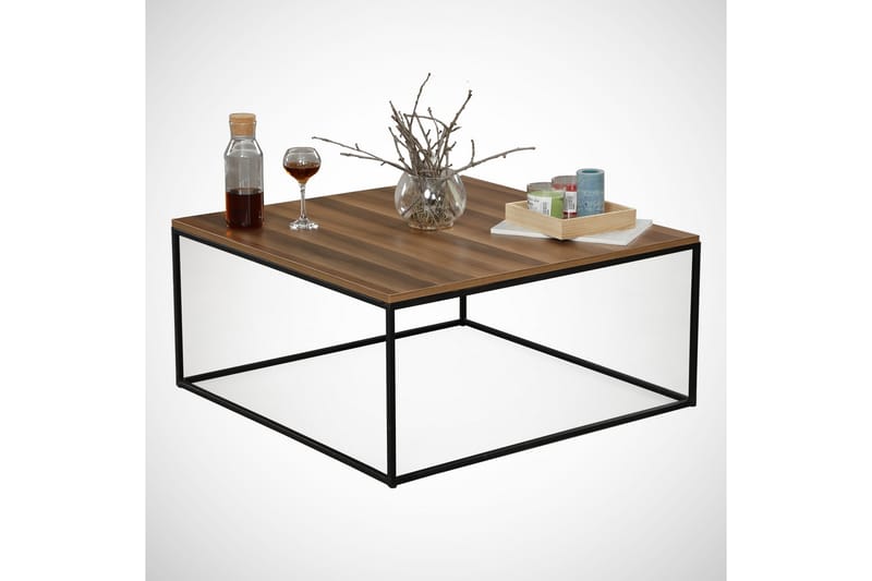 ALSBO Soffbord 75 cm Valnötsbrun/Svart - Möbler - Vardagsrum - Soffbord & vardagsrumsbord - Soffbord