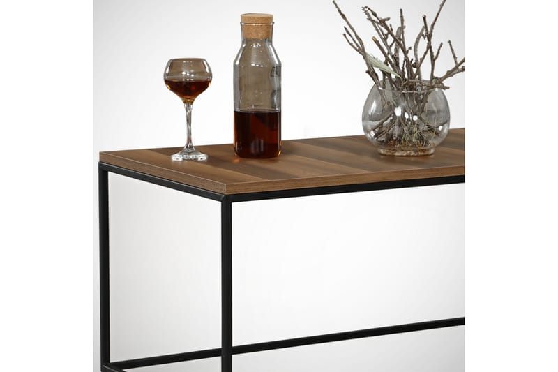 ALSBO Soffbord 95 cm Mörkbrun/Svart - Brun - Möbler - Vardagsrum - Soffbord & vardagsrumsbord - Soffbord