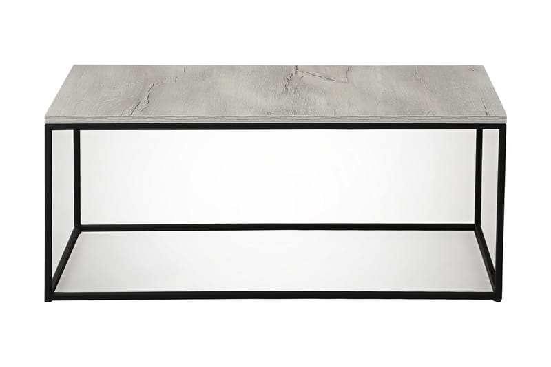 ALSBO Soffbord 95 cm Natur/Svart - Grå/Marmor - Möbler - Vardagsrum - Soffbord & vardagsrumsbord - Soffbord