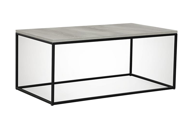 ALSBO Soffbord 95 cm Natur/Svart - Grå/Marmor - Möbler - Vardagsrum - Soffbord & vardagsrumsbord - Soffbord