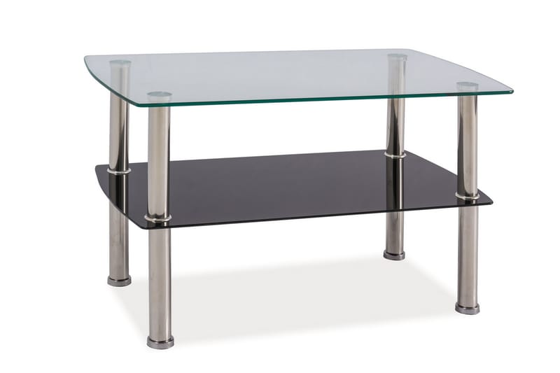 ALSEN Soffbord 75 cm Glas/Silver - Möbler - Vardagsrum - Soffbord & vardagsrumsbord - Soffbord