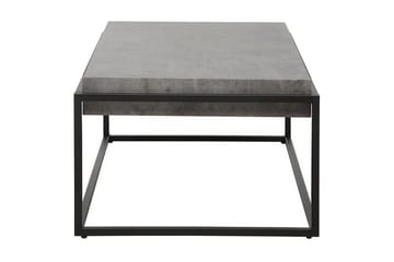 Altos Rektangulärt Soffbord 64 cm i Trä och Metall med Betongeffekt - Grå - Möbler - Vardagsrum - Soffbord & vardagsrumsbord - Soffbord