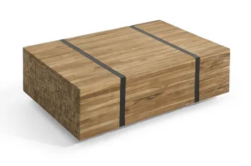 Amlin Soffbord 110 cm på Hjul - Brun/Svart - Möbler - Vardagsrum - Soffbord & vardagsrumsbord - Soffbord