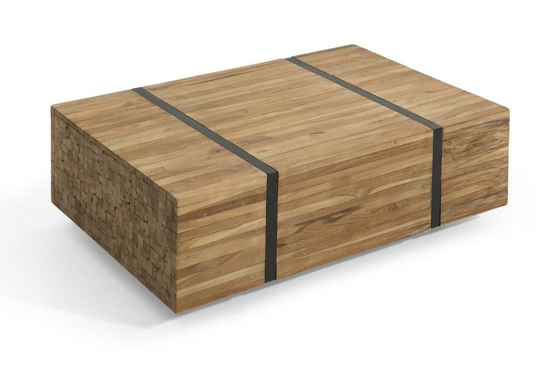 Amlin Soffbord 110 cm på Hjul - Brun/Svart - Möbler - Vardagsrum - Soffbord & vardagsrumsbord - Soffbord