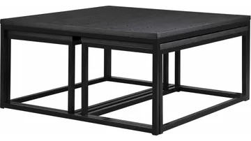 Soffbord Anish 100x100 cm Omonterad - Svartlackad ask - Möbler - Vardagsrum - Soffbord & vardagsrumsbord - Soffbord