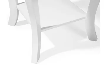 Avon 38 cm Kvadratiskt Soffbord med Förvaring i Målat Trä - Vit - Möbler - Vardagsrum - Soffbord & vardagsrumsbord - Soffbord