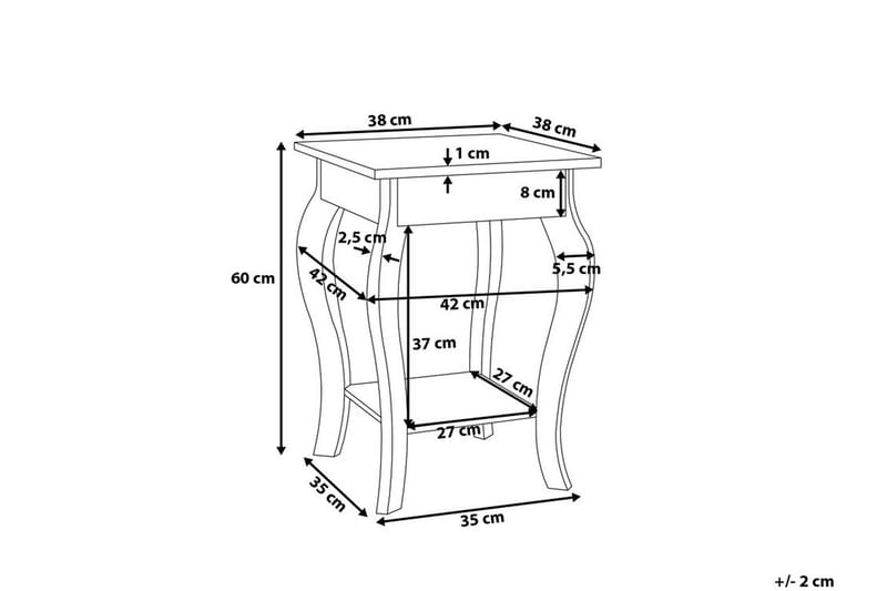 Avon Soffbord 42 cm - Vit - Möbler - Vardagsrum - Soffbord & vardagsrumsbord - Soffbord