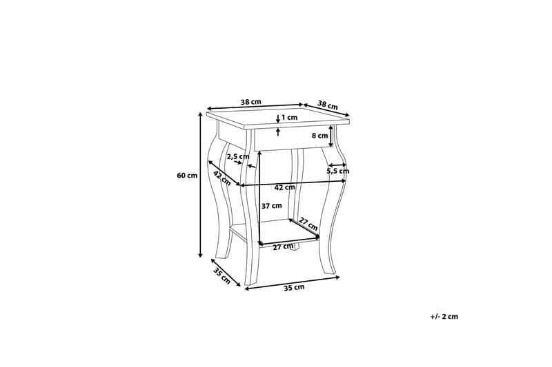Avon Soffbord 42 cm - Vit - Möbler - Vardagsrum - Soffbord & vardagsrumsbord - Soffbord