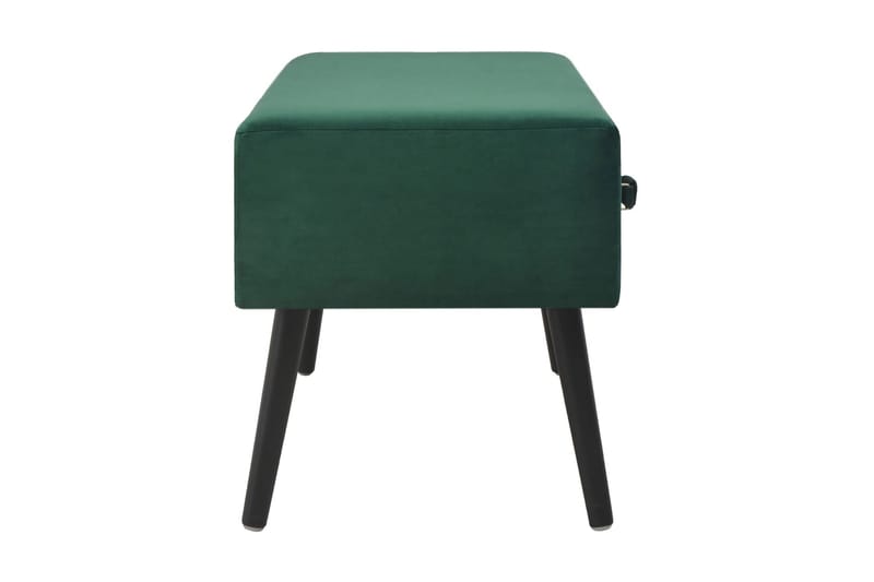 Bänk med lådor 80 cm grön sammet - Grön - Möbler - Vardagsrum - Soffbord & vardagsrumsbord - Soffbord