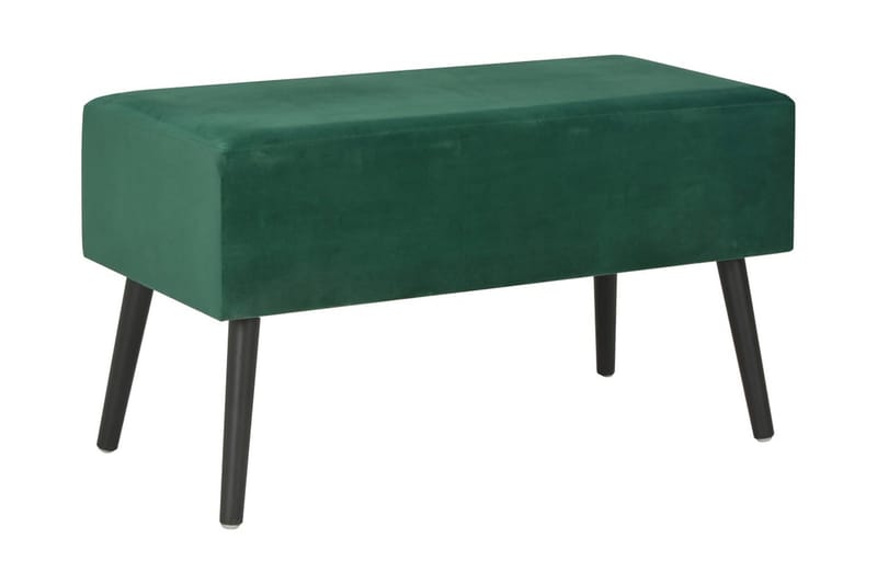 Bänk med lådor 80 cm grön sammet - Grön - Möbler - Vardagsrum - Soffbord & vardagsrumsbord - Soffbord