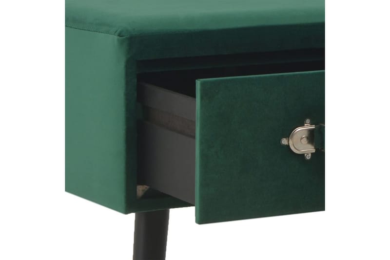 Bänk med lådor 80 cm grön sammet - Grön - Möbler - Vardagsrum - Soffbord & vardagsrumsbord - Soffbord