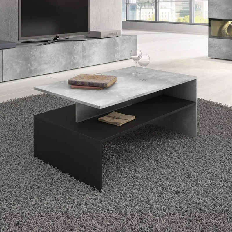 Soffbord Baros - Betongljus - Möbler - Vardagsrum - Soffbord & vardagsrumsbord - Soffbord