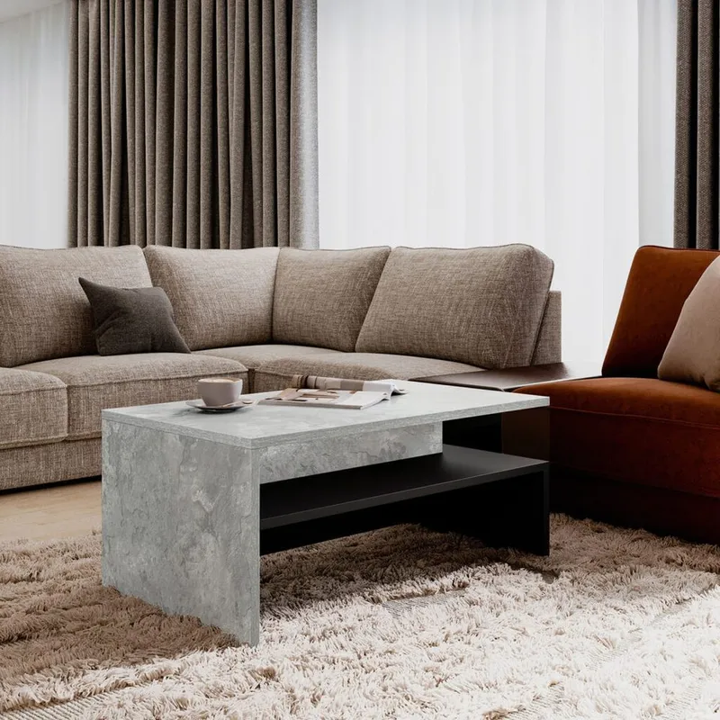 Soffbord Baros - Betongljus - Möbler - Vardagsrum - Soffbord & vardagsrumsbord - Soffbord