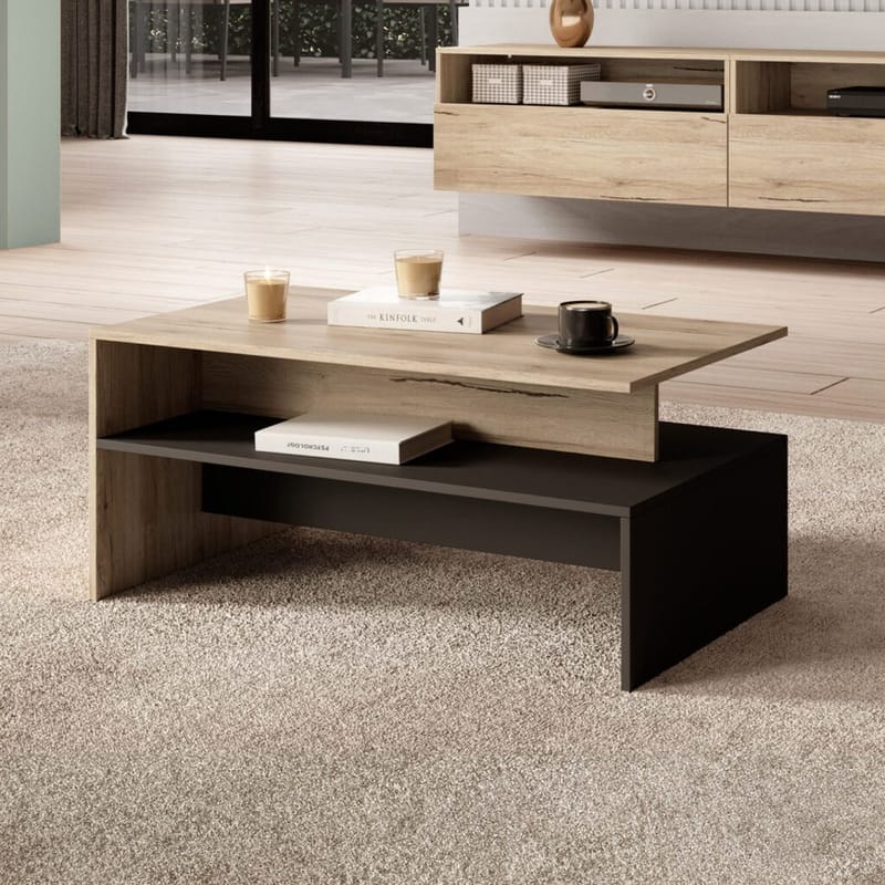 Soffbord Baros - San Remo Ek Ljust Laminat - Möbler - Vardagsrum - Soffbord & vardagsrumsbord - Soffbord